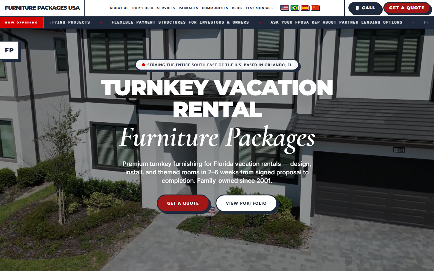 Furniture Packages USA — B2B Procurement UX & SEO Growth preview